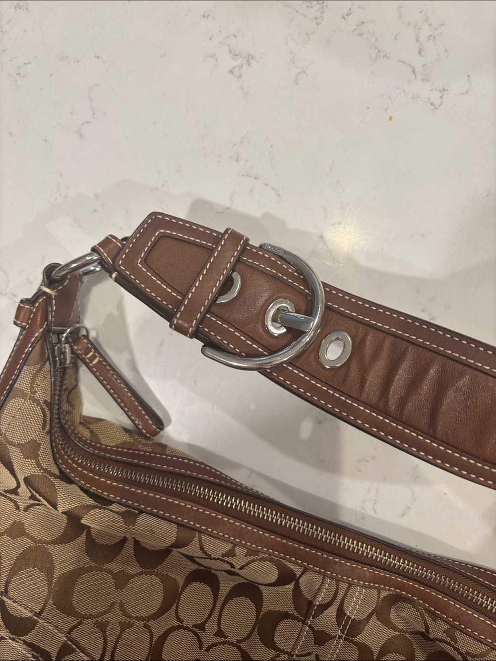 Y2K Vintage Coach Soho Signature Hobo Shoulder Bag - Picture 2 of 4